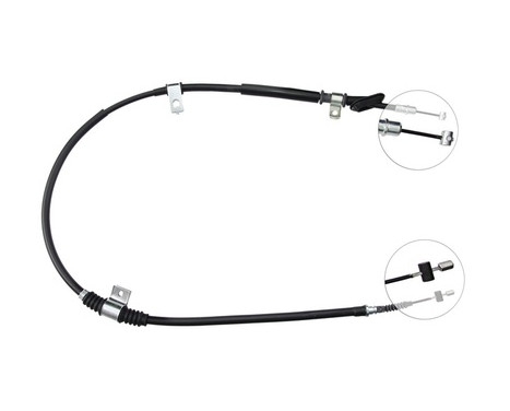 Cable, parking brake K14118 ABS, Image 2