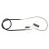 Cable, parking brake K16598 ABS, Thumbnail 2
