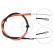 Cable, parking brake K17317 ABS, Thumbnail 3