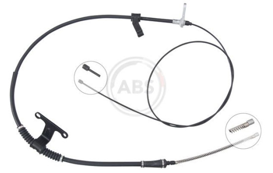 Cable, parking brake K17444 ABS, Image 2