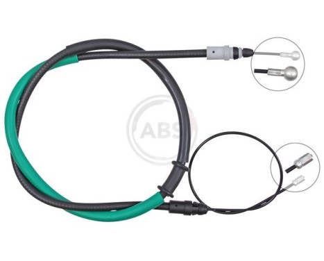 Cable, parking brake K17591 ABS, Image 2