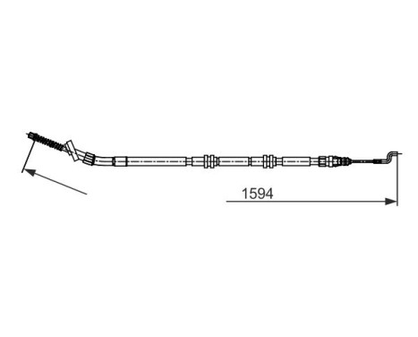 Cable, parking brake, Image 5