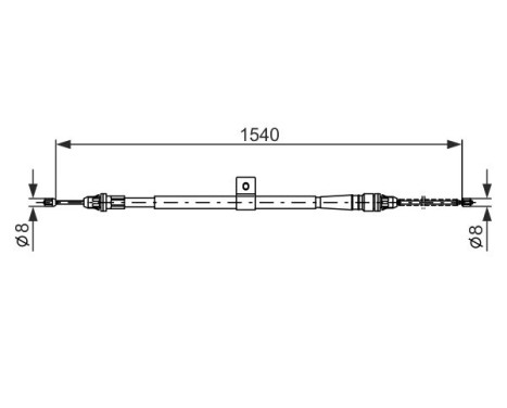 Cable, parking brake, Image 5