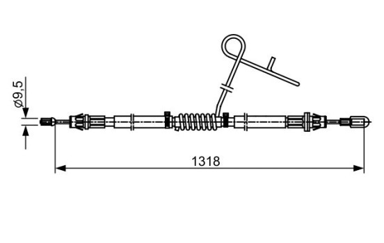 Cable, parking brake