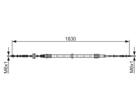 Cable, parking brake, Image 5