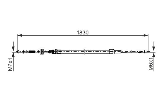 Cable, parking brake, Image 5