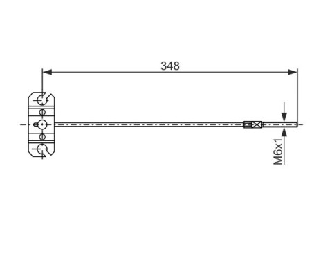 Cable, parking brake, Image 5