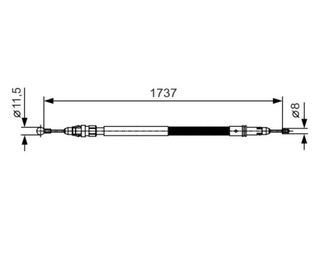 Cable, parking brake