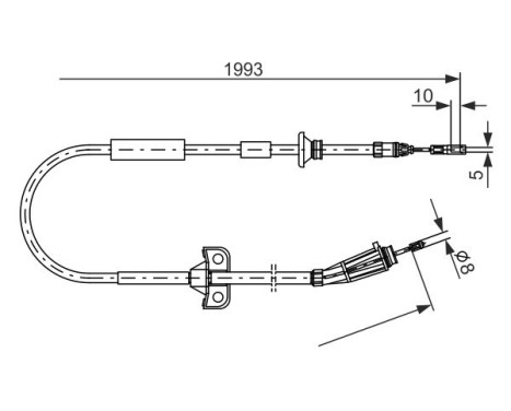 Cable, parking brake, Image 5