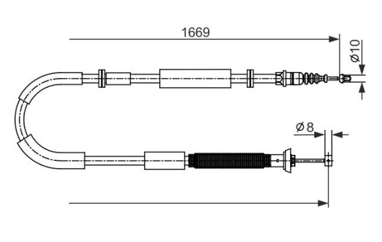 Cable, parking brake