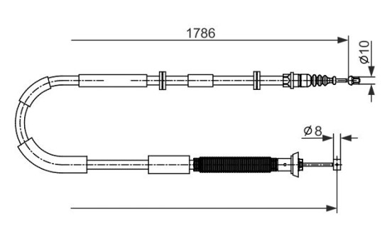 Cable, parking brake