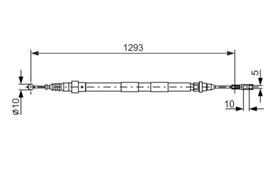 Cable, parking brake, Image 5