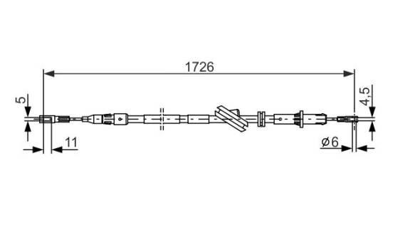 Cable, parking brake, Image 5