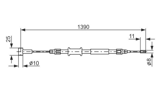 Cable, parking brake, Image 5