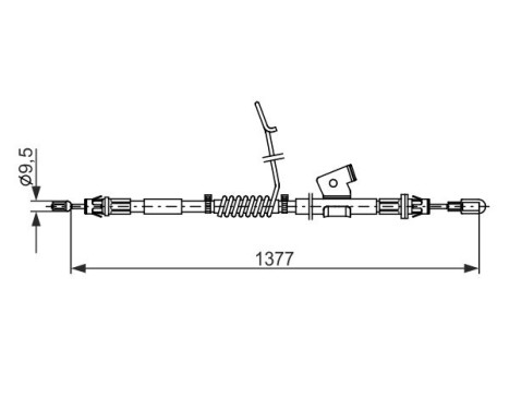 Cable, parking brake, Image 5