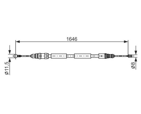 Cable, parking brake, Image 5