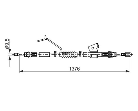 Cable, parking brake, Image 5