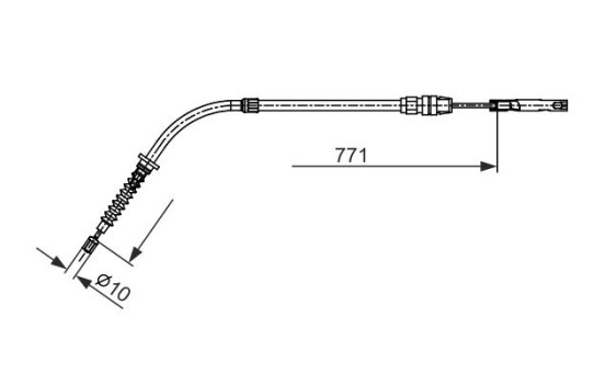 Cable, parking brake, Image 5