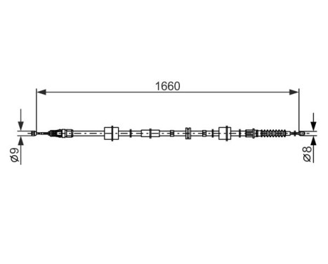 Cable, parking brake, Image 5
