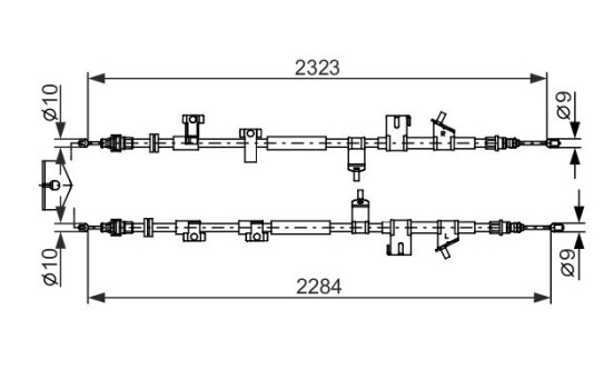 Cable, parking brake, Image 5