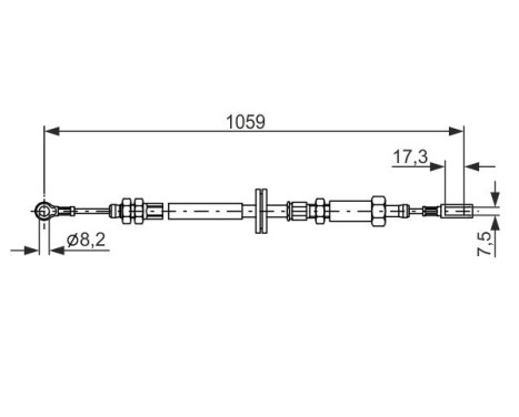 Cable, parking brake, Image 5