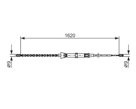Cable, parking brake, Image 5