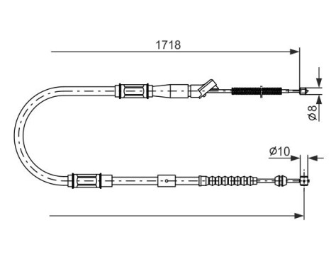 Cable, parking brake, Image 5
