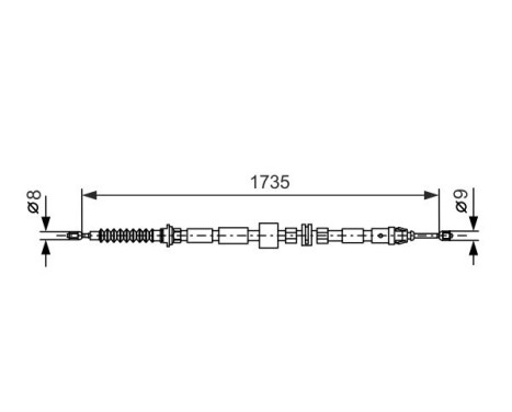 Cable, parking brake, Image 5