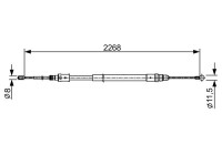 Cable, parking brake