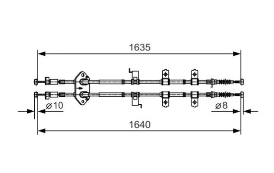 Cable, parking brake