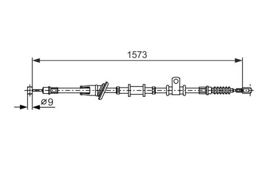 Cable, parking brake