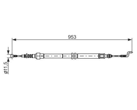Cable, parking brake, Image 5