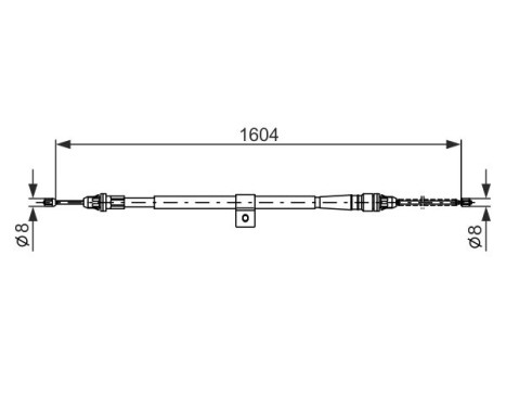 Cable, parking brake, Image 5