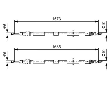 Cable, parking brake, Image 5