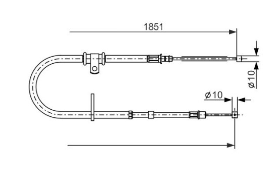 Cable, parking brake