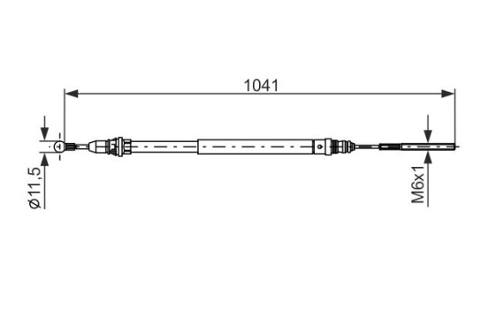 Cable, parking brake, Image 5