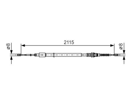 Cable, parking brake, Image 5