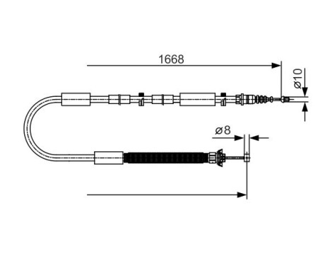 Cable, parking brake, Image 5