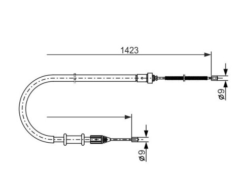 Cable, parking brake, Image 5