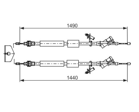 Cable, parking brake, Image 5
