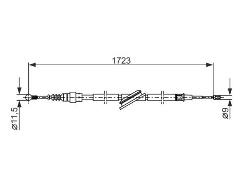 Cable, parking brake, Image 5