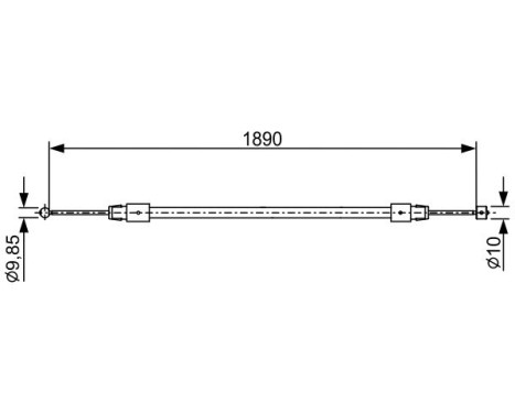 Cable, parking brake