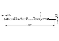 Cable, parking brake