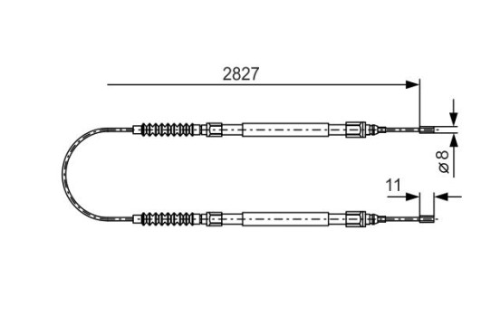 Cable, parking brake, Image 5