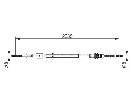 Cable, parking brake, Image 5