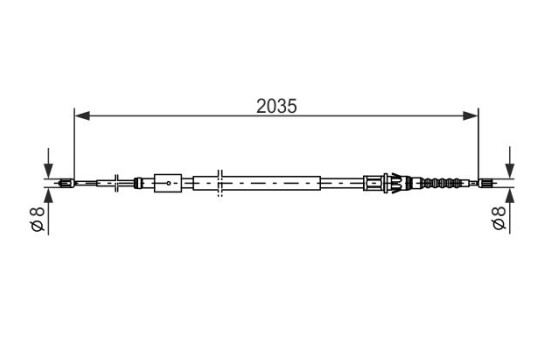 Cable, parking brake, Image 5