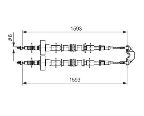 Cable, parking brake, Image 5