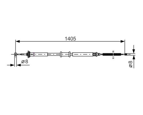 Cable, parking brake, Image 5