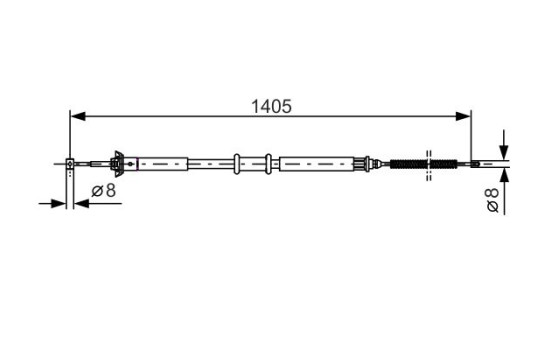 Cable, parking brake, Image 5