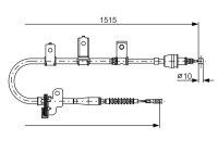 Cable, parking brake